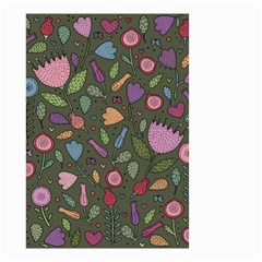 Floral Pattern Small Garden Flag (two Sides) by Valentinaart