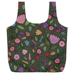 Floral Pattern Full Print Recycle Bag (xl) by Valentinaart