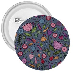 Floral Pattern 3  Buttons by Valentinaart