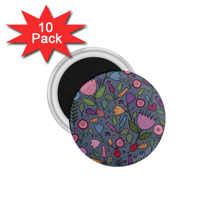 Floral pattern 1.75  Magnets (10 pack) 