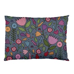 Floral Pattern Pillow Case by Valentinaart