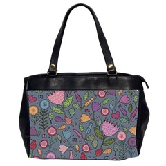 Floral Pattern Oversize Office Handbag (2 Sides) by Valentinaart