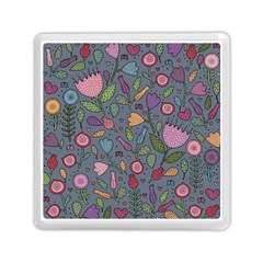 Floral Pattern Memory Card Reader (square)