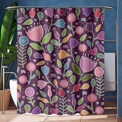 Floral Pattern Shower Curtain 60  X 72  (medium)  by Valentinaart