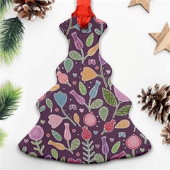 Floral Pattern Christmas Tree Ornament (two Sides)