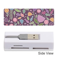 Floral Pattern Memory Card Reader (stick) by Valentinaart