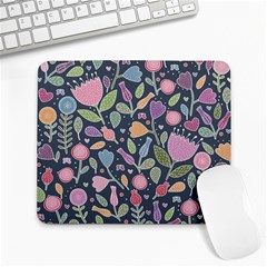 Floral Pattern Large Mousepads by Valentinaart