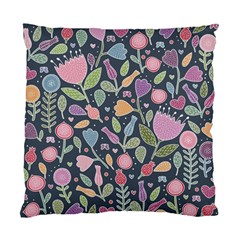 Floral Pattern Standard Cushion Case (two Sides) by Valentinaart