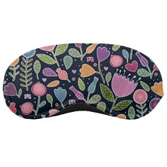 Floral Pattern Sleeping Mask by Valentinaart