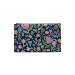 Floral Pattern Cosmetic Bag (small) by Valentinaart