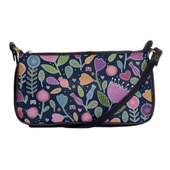 Floral Pattern Shoulder Clutch Bag by Valentinaart