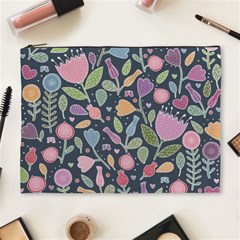 Floral Pattern Cosmetic Bag (xl)