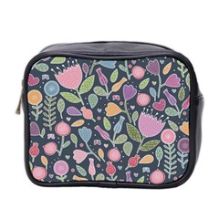 Floral Pattern Mini Toiletries Bag (two Sides)