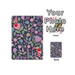 Floral pattern Playing Cards 54 Designs (Mini) Front - Heart2