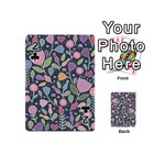 Floral pattern Playing Cards 54 Designs (Mini) Front - Club2