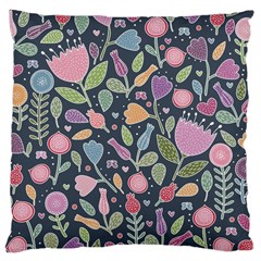 Floral Pattern Large Cushion Case (one Side)