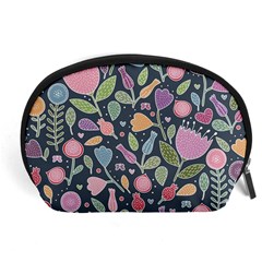 Floral Pattern Accessory Pouch (large)