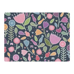 Floral Pattern Double Sided Flano Blanket (mini) 