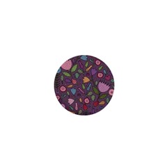 Floral Pattern 1  Mini Buttons