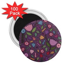 Floral Pattern 2 25  Magnets (100 Pack) 