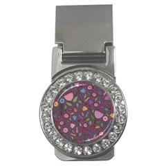 Floral Pattern Money Clips (cz) 