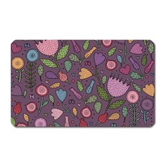 Floral Pattern Magnet (rectangular)