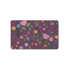 Floral Pattern Magnet (name Card)