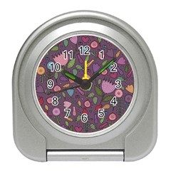 Floral Pattern Travel Alarm Clock