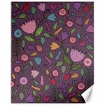 Floral pattern Canvas 11  x 14  10.95 x13.48  Canvas - 1