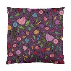 Floral Pattern Standard Cushion Case (two Sides) by Valentinaart