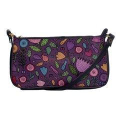 Floral Pattern Shoulder Clutch Bag by Valentinaart