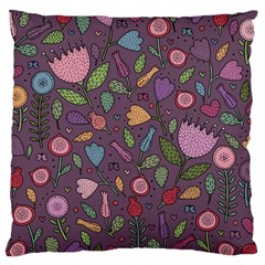 Floral Pattern Large Cushion Case (two Sides)