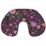 Floral pattern Travel Neck Pillow Back