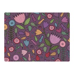 Floral Pattern Double Sided Flano Blanket (mini) 