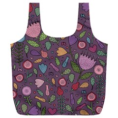 Floral Pattern Full Print Recycle Bag (xxl)