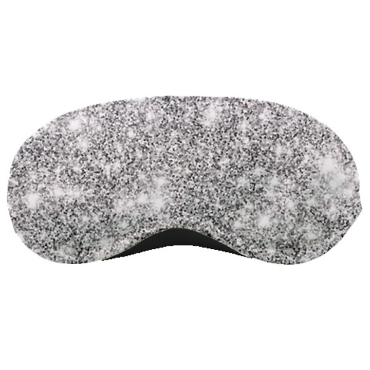 Silver and white Glitters metallic finish party texture background imitation Sleeping Mask