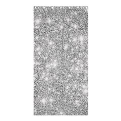 Silver And White Glitters Metallic Finish Party Texture Background Imitation Shower Curtain 36  X 72  (stall)  by genx