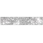 Silver and white Glitters metallic finish party texture background imitation Large Flano Scarf  Front