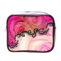 Decorative Elegant Roses Mini Toiletries Bag (one Side) by FantasyWorld7