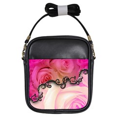 Decorative Elegant Roses Girls Sling Bag by FantasyWorld7