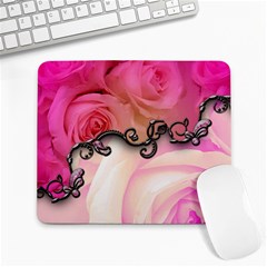 Decorative Elegant Roses Large Mousepads by FantasyWorld7