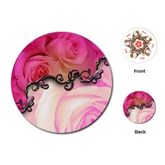 Decorative Elegant Roses Playing Cards Single Design (round) by FantasyWorld7