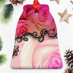 Decorative Elegant Roses Bell Ornament (two Sides) by FantasyWorld7