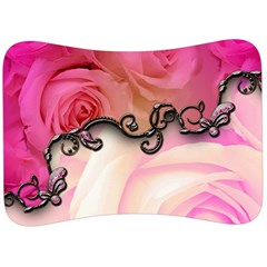 Decorative Elegant Roses Velour Seat Head Rest Cushion by FantasyWorld7