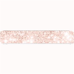 Rose Gold Pink Glitters Metallic Finish Party Texture Imitation Pattern Small Bar Mats by genx