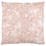 Rose Gold Pink Glitters metallic finish party texture imitation pattern Large Flano Cushion Case (Two Sides) Back