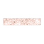 Rose Gold Pink Glitters metallic finish party texture imitation pattern Flano Scarf (Mini) Front