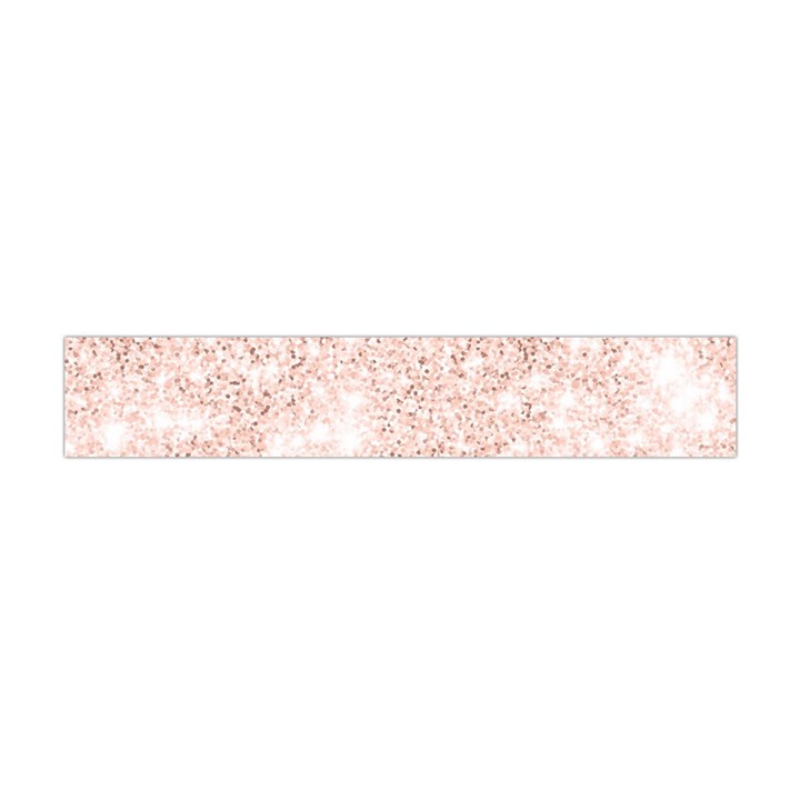 Rose Gold Pink Glitters metallic finish party texture imitation pattern Flano Scarf (Mini)