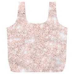 Rose Gold Pink Glitters Metallic Finish Party Texture Imitation Pattern Full Print Recycle Bag (xxxl) by genx