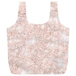 Rose Gold Pink Glitters metallic finish party texture imitation pattern Full Print Recycle Bag (XXXL) Front